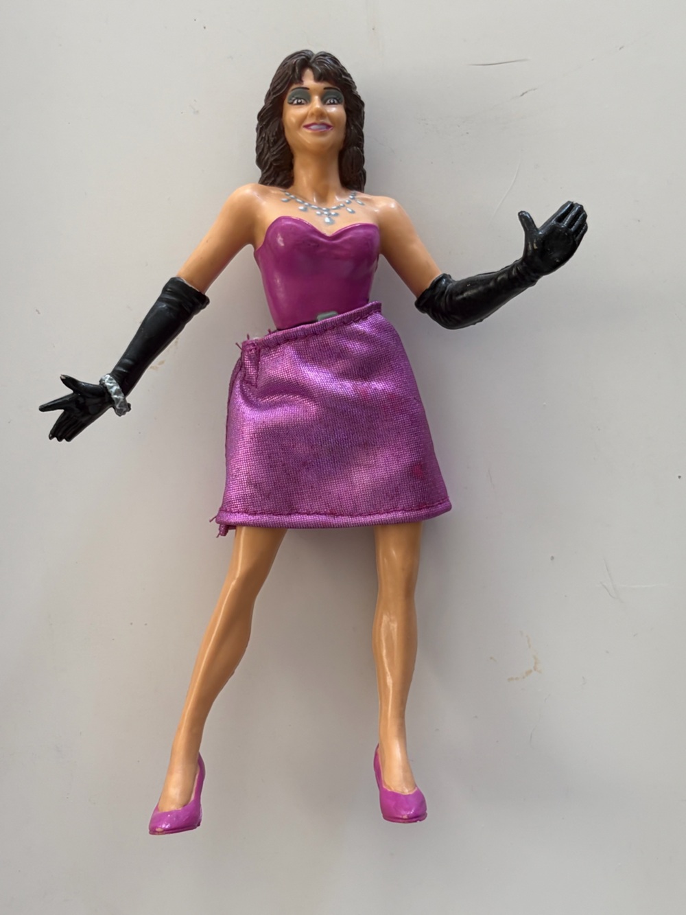 RARE LJN 1986 Miss Elizabeth Purple Skirt WWE WWF Wrestling Toy Figure